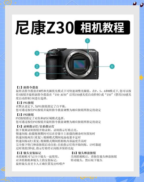 尼康z30拍照设置_双拨盘联动操控，防误触按键，高效率自定义相机