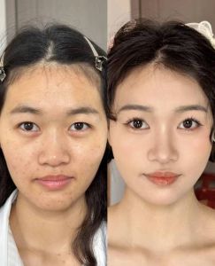 美颜与真人照片对比_真实美在于接纳不完美