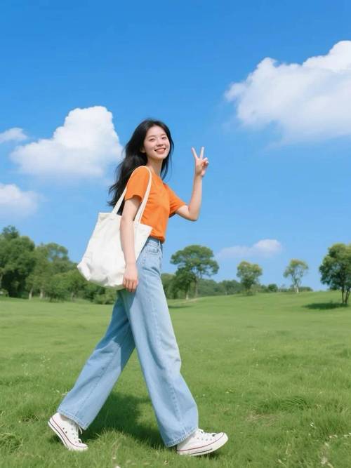 在草地上怎么拍照好看_姿势光线很重要