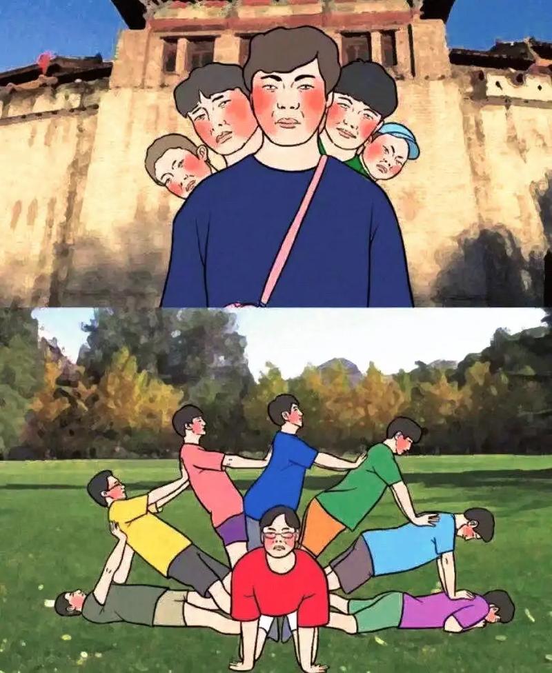 十个人拍照的姿势_姿势造型与背景选择