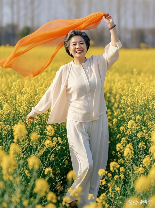 老年人经典拍照姿势_自然优雅自信瞬间