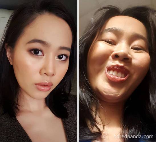 自己拍照和网上照片对比网友调侃_真爱不易，需理性判断