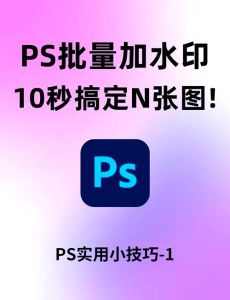图片批量加水印_批量加水印工具，效率高，版权保护好！