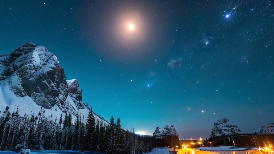 明月星空图片真实拍照_黑龙江无人机拍明月星空，美景震撼人心
