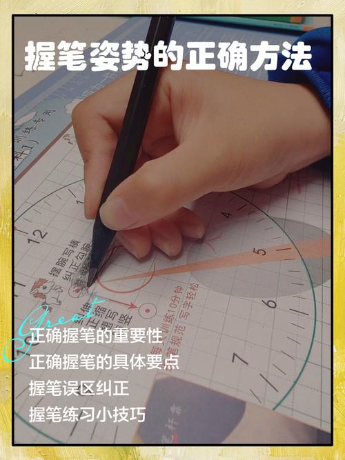 握笔姿势10个图片_握笔姿势要正确，保护孩子视力脊柱